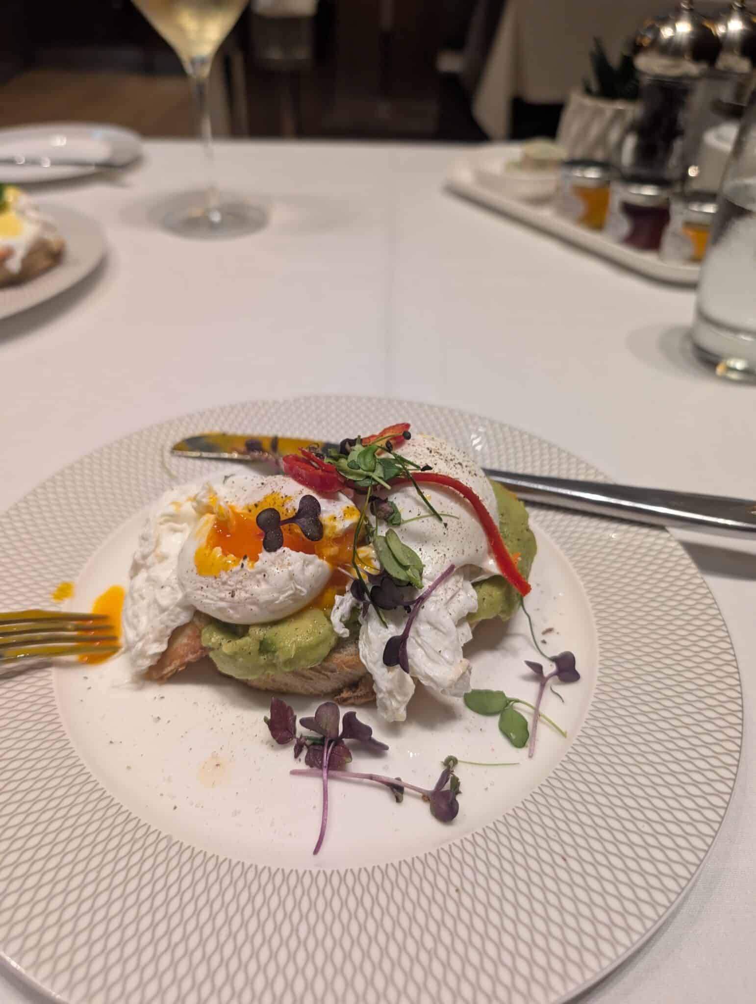 a plate of food on a table