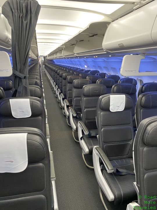 British Airways A320 Club Europe - entire cabin