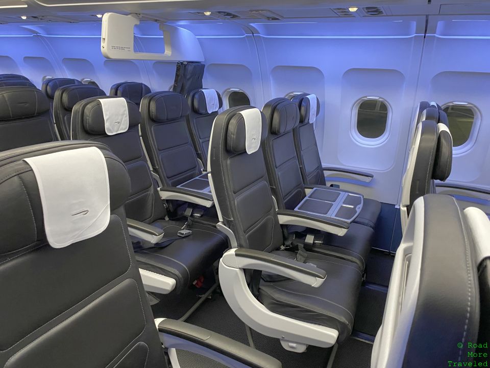 British Airways A320 Club Europe tray table