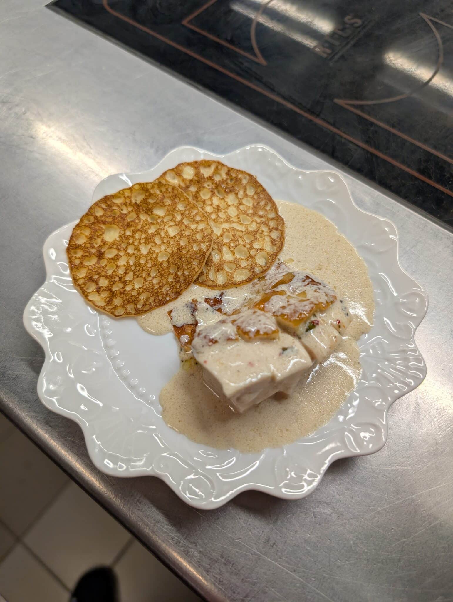 a plate of food on a table