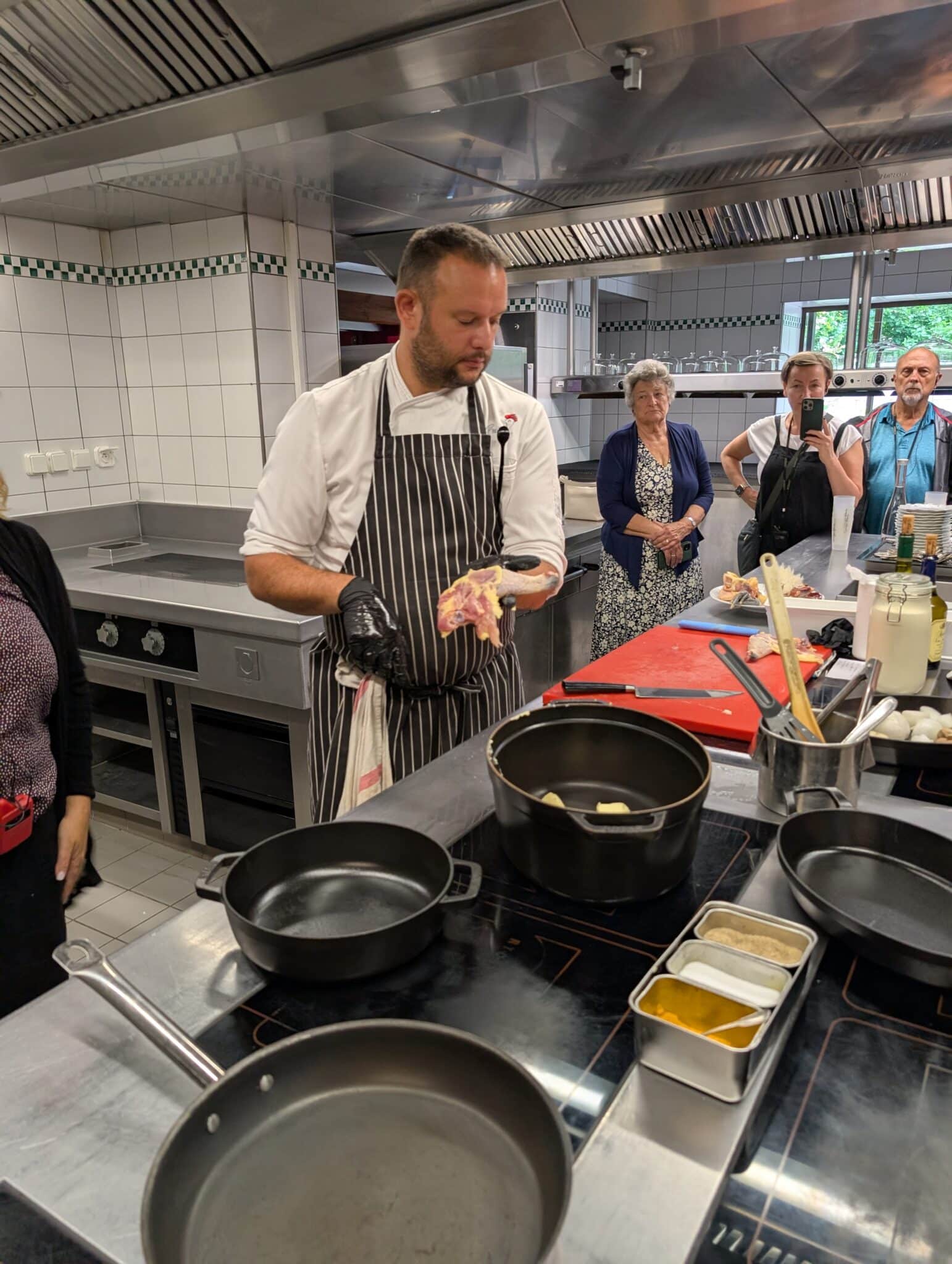 a man in a kitchen