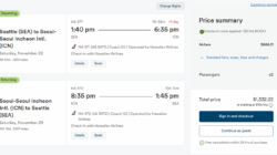Alaska Airlines BOGO Seoul Deal