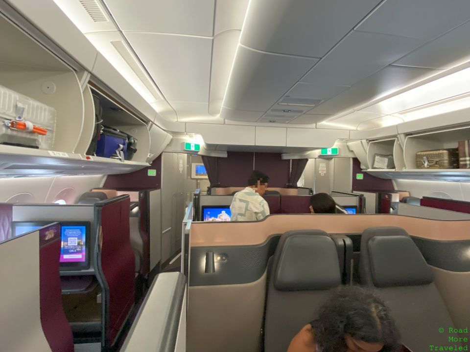 Qatar Airways A350-1000 QSuites Business Class - front of J cabin