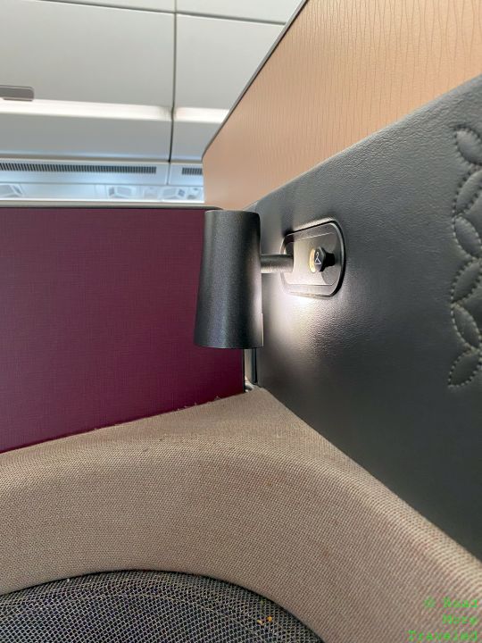 Qatar Airways A350-1000 QSuites Business Class additional suite lighting