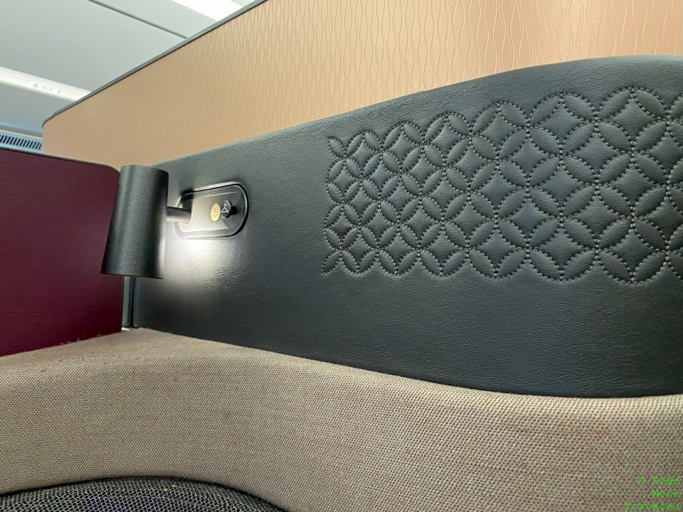 QR QSuites back of seat stitching