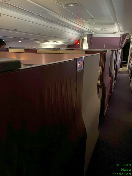 Qatar Airways A350-1000 QSuites Business Class suite privacy