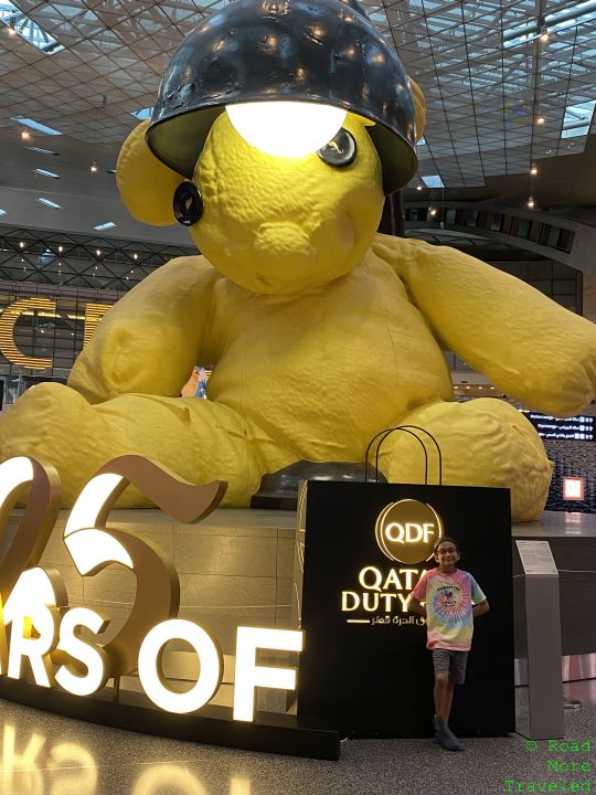 Giant teddy bear at DOH