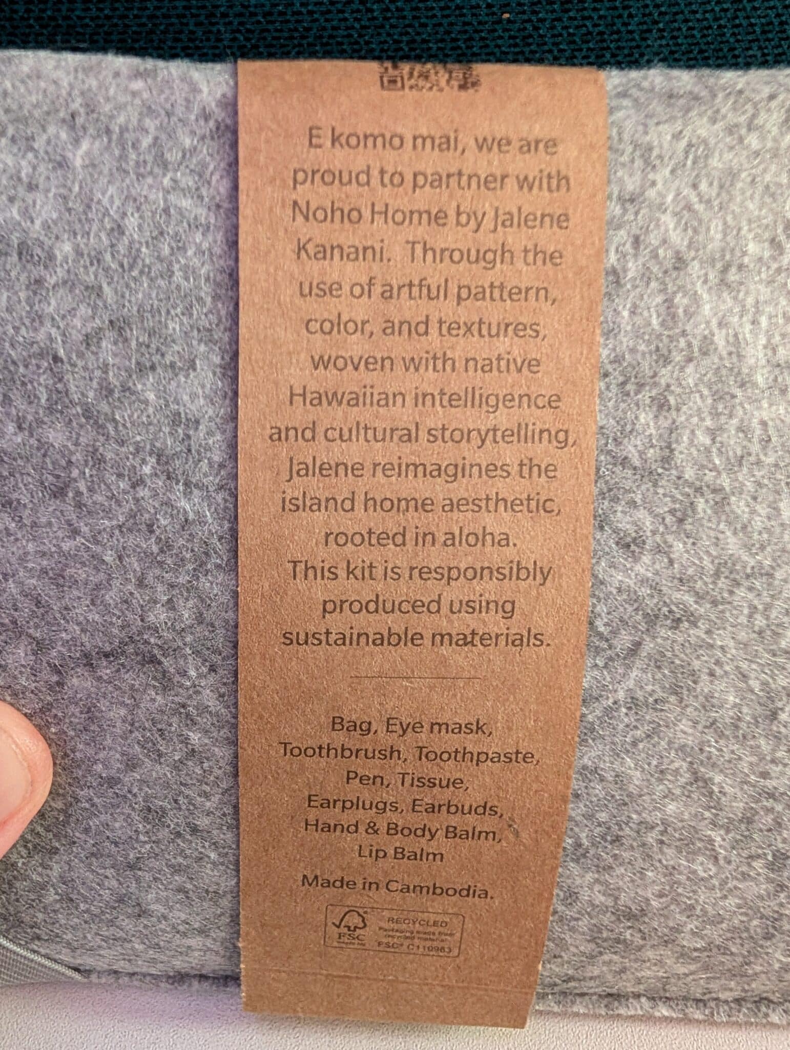 a brown paper with black text