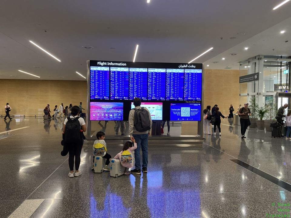 Flight departure board - DOH north extension