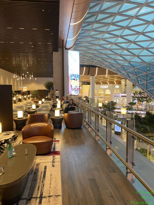 QR Al Mourjan Garden Lounge terminal view seats