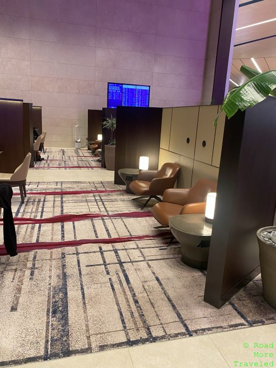 Qatar Airways Al Mourjan Garden Lounge Doha work area