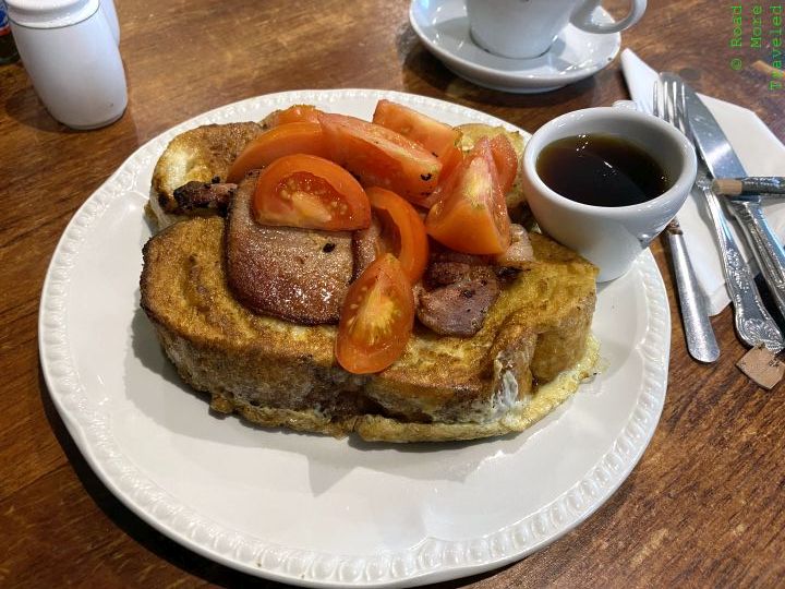 French toast and sausage in Scotland