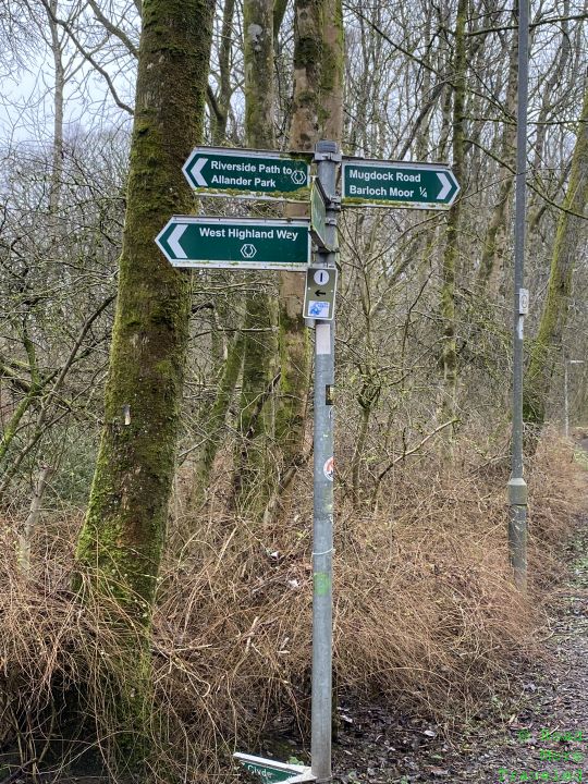 West Highland Way directional sign, Milngavie, Scotland