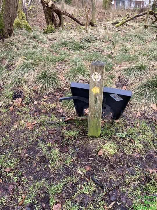 Seven Miles of the West Highland Way - reassurance marker