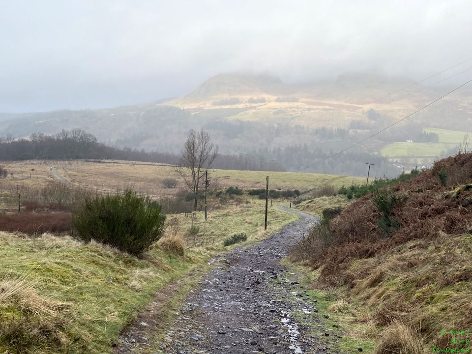 Seven Miles of the West Highland Way - landscape north of Craigallian Loch