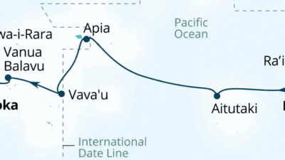 a diagram of a line going through a sea