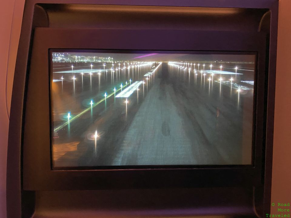 a screen with lights on it