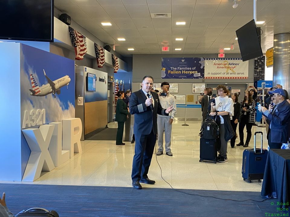 Captain's remarks at AA A321XLR inaugural gate party