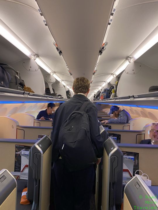 American A321XLR Business Class front view