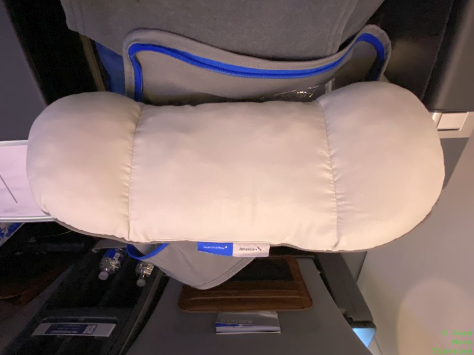 American A321XLR Premium Economy pillow