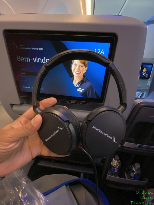 American A321XLR Premium Economy headphones