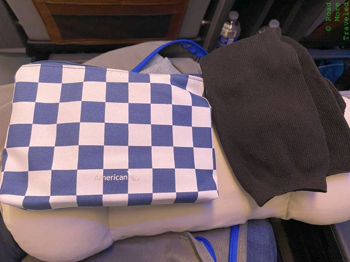 American A321XLR Premium Economy amenity kit socks