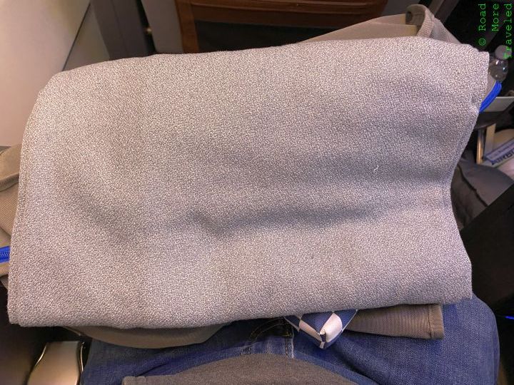American A321XLR Premium Economy blanket