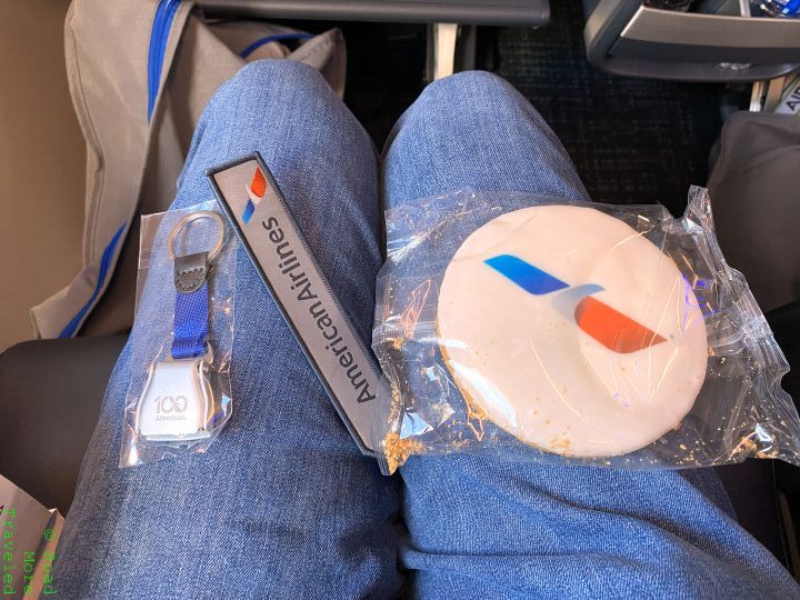 American A321XLR inaugural goodie bag contents