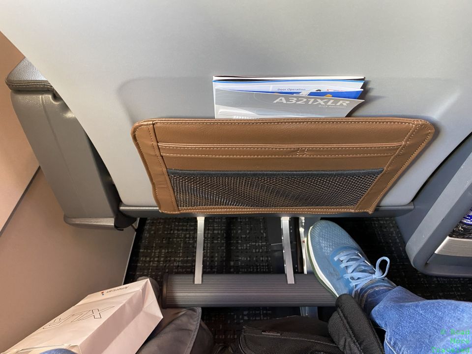 American A321XLR Premium Economy footrest