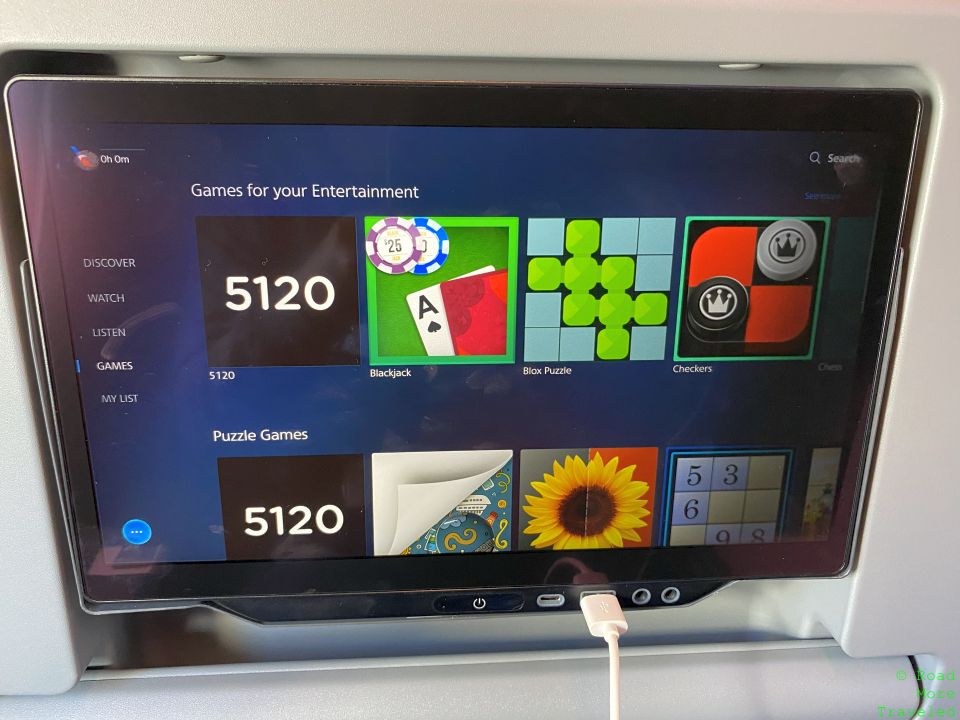 AA A321XLR IFE games