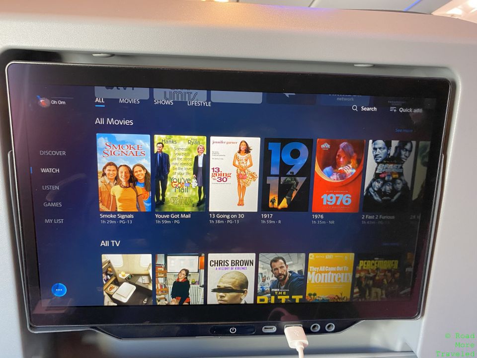 AA A321XLR movies and TV