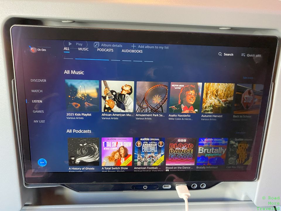 AA A321XLR music and podcasts