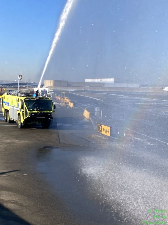 Water cannon salute at JFK