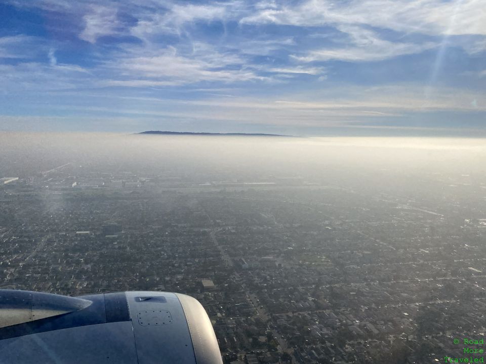 Smog/marine layer surrounding LAX