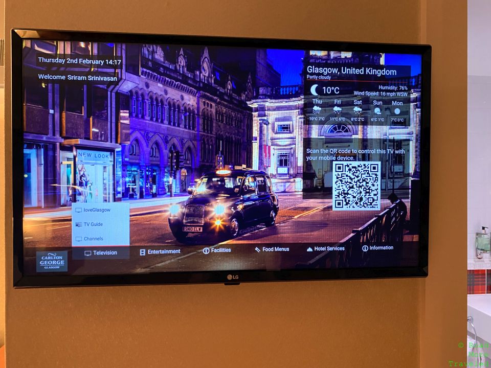 Carlton George room TV