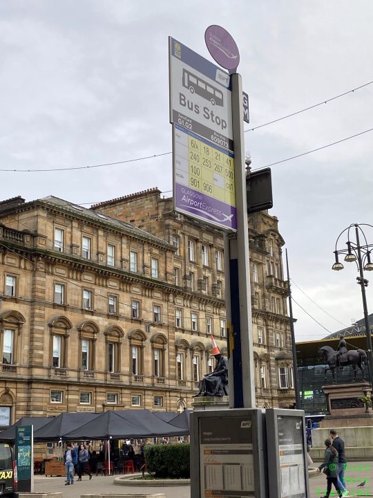 Glasgow Airport Express bus stop, St. Vincent Place