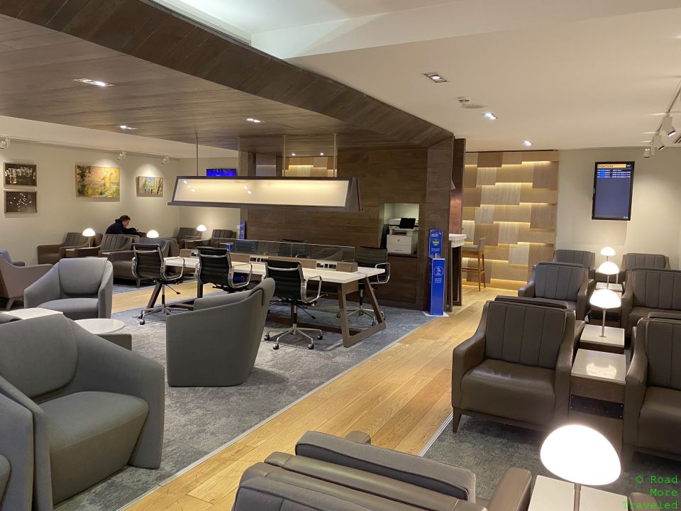 British Airways Lounge Glasgow main seating area