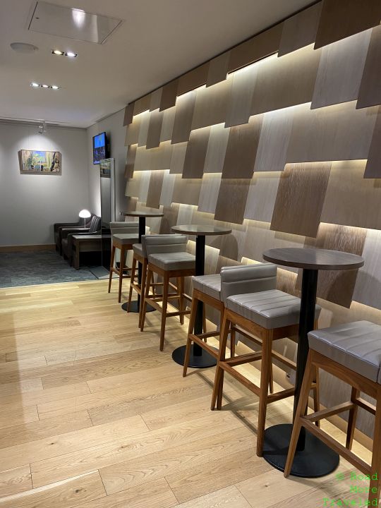 British Airways Lounge Glasgow rear seating and quiet area