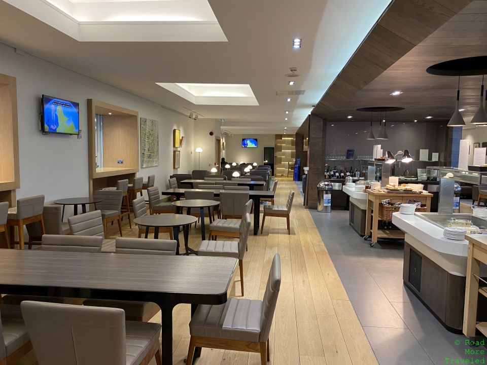 British Airways Lounge Glasgow dining room seating