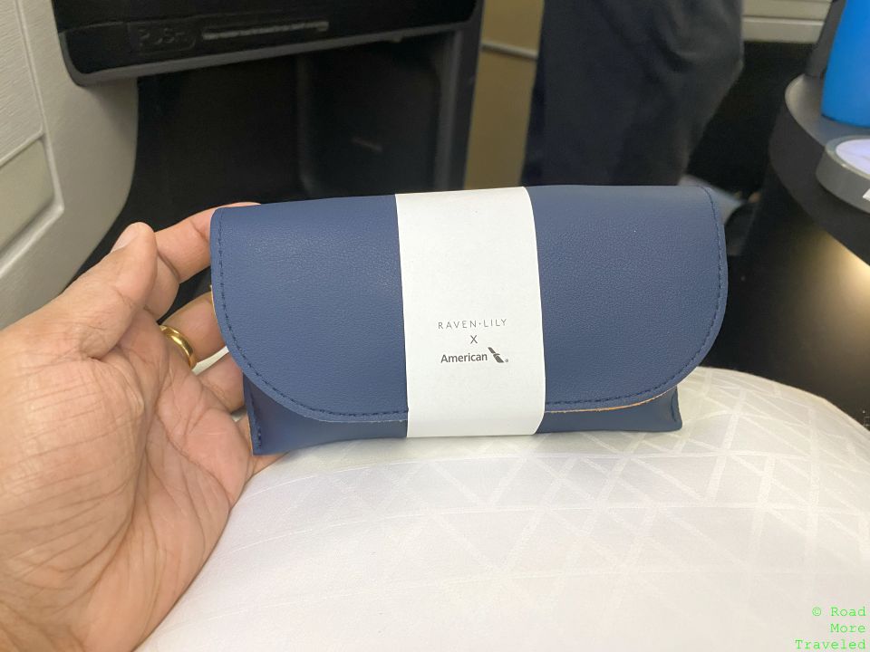American A321XLR Business Class Raven + Lily amenity kit
