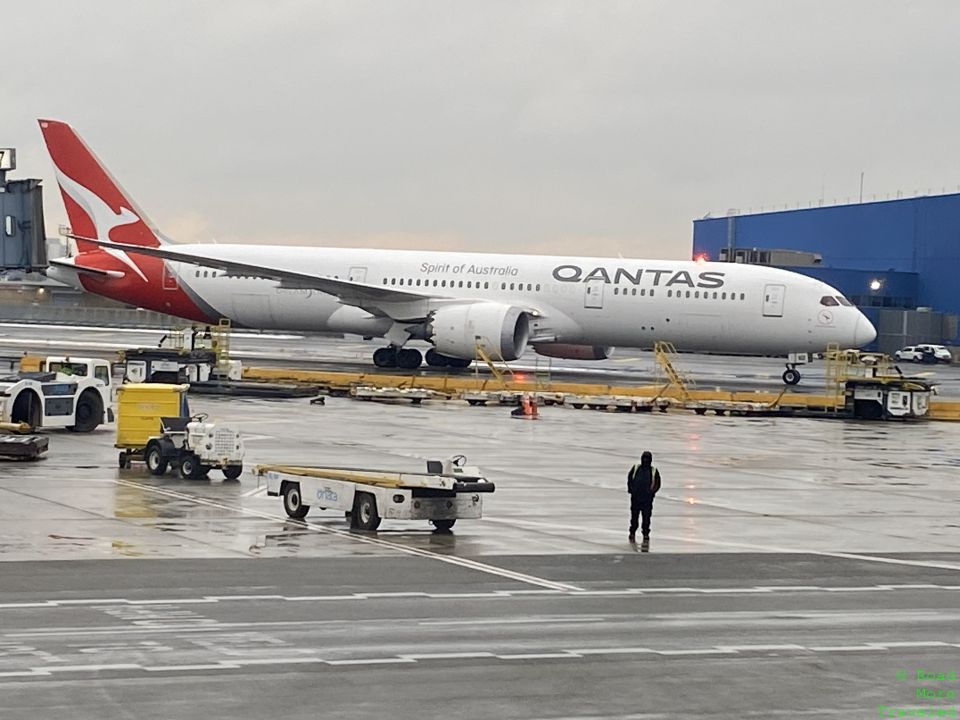 QF 787 at JFK