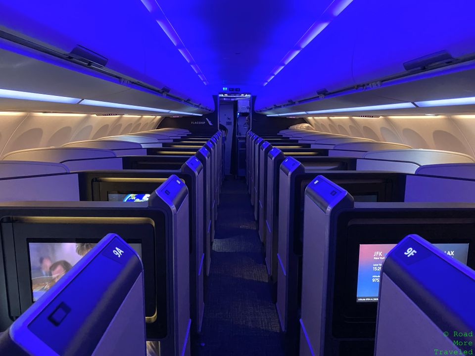 American A321XLR Business Class cabin