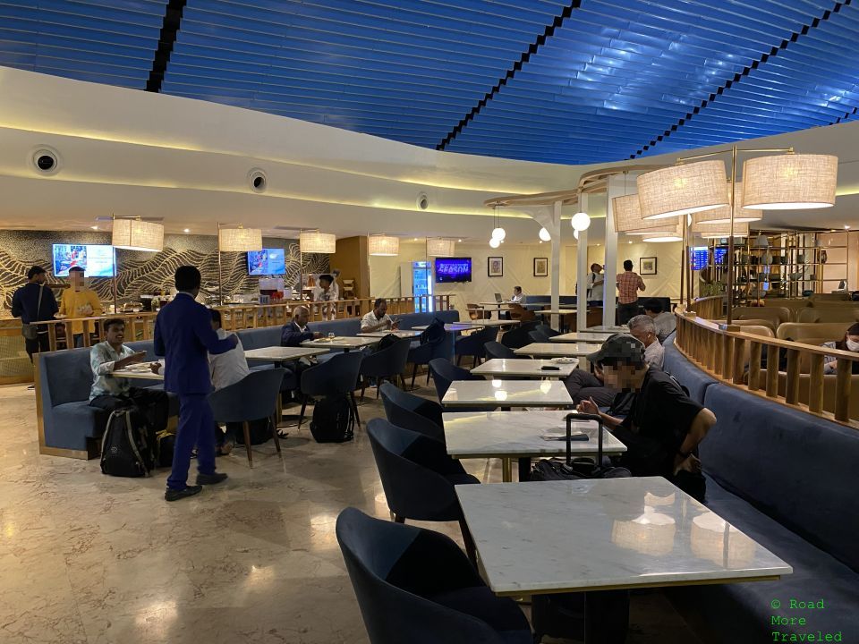 Travel Club Lounge Chennai Terminal 2 - dining area seating