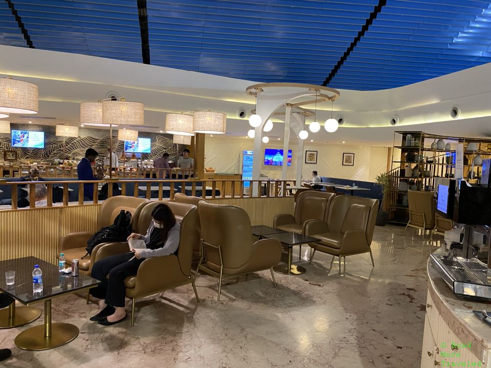 MAA T2 Travel Club Lounge dining room seating area