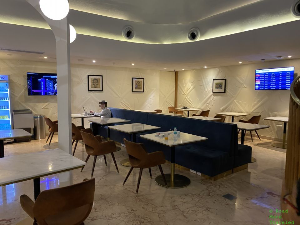 MAA T2 Travel Club Lounge back of dining area seating