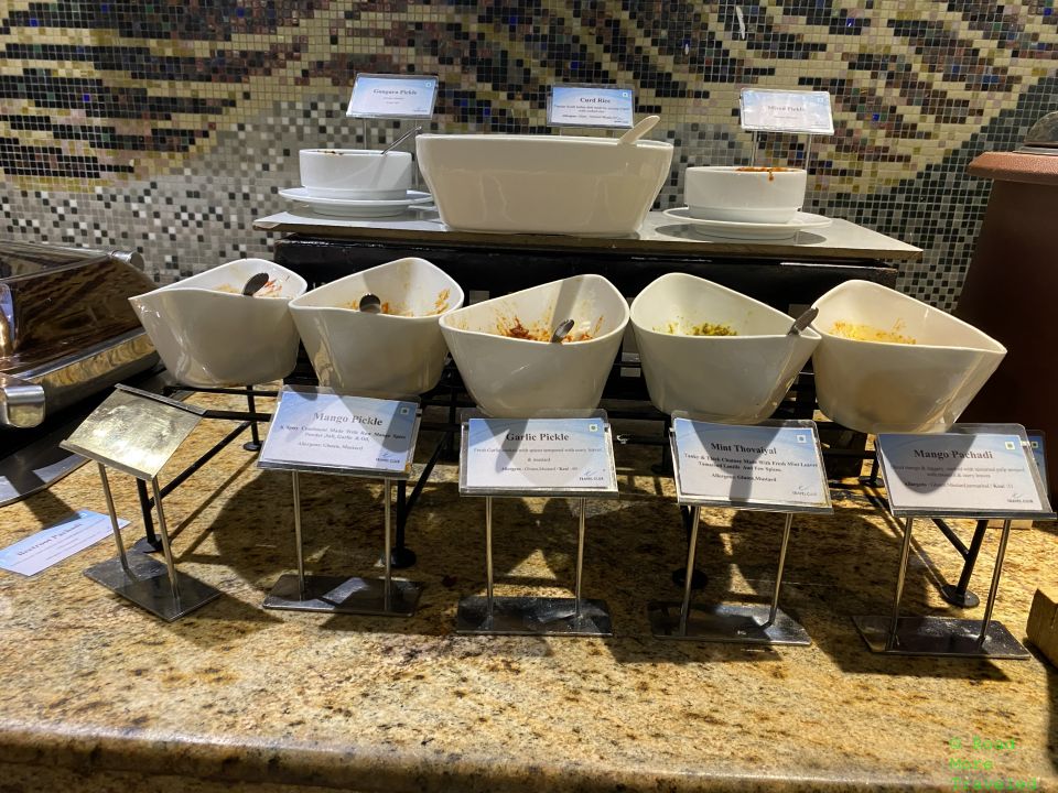 MAA T2 Travel Club lounge condiments