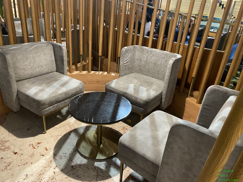 MAA T2 Travel Club Lounge seating