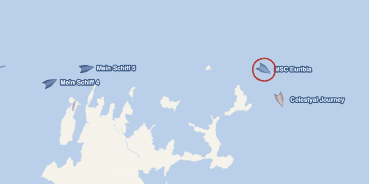 Celestyal and MSC Cruises’ Ships Transit Strait of Hormuz