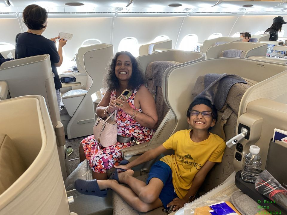 OZ A380 Business Class seating