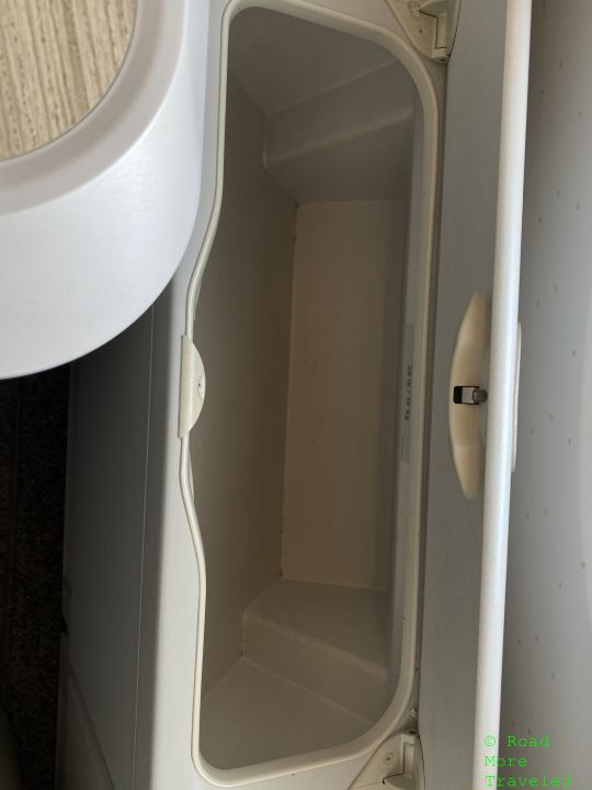 Asiana Airlines A380 Business Class storage cubby